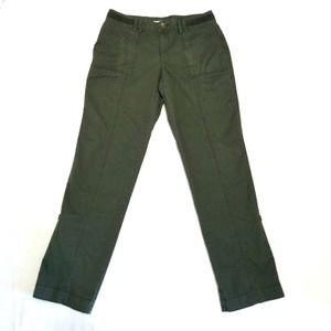 MAURICES Convertible Pants Womens 7/8 Capris Lightweight Summer Forest Green
